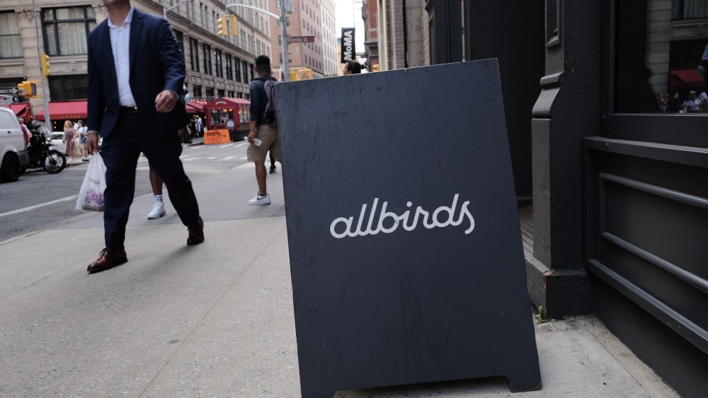 Allbirds street signage
