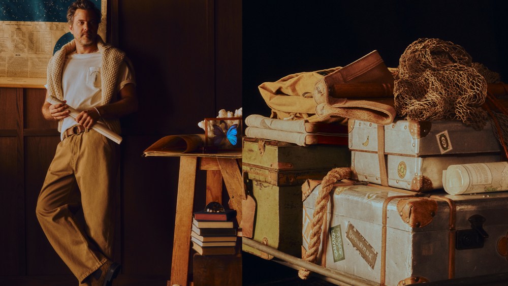 Actor Joshua Jackson in the Banana Republic campaign for its Archive Reissue collection.
