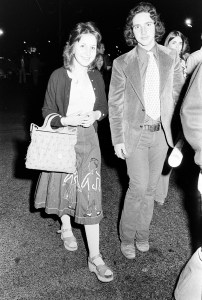 Concert goers attend Bob Dylan concert at the Forum near Los Angeles on Feburary 19, 1974.