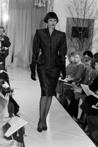 Norman Hartnell fall 1986 ready to wear fashion show, London, 1986.