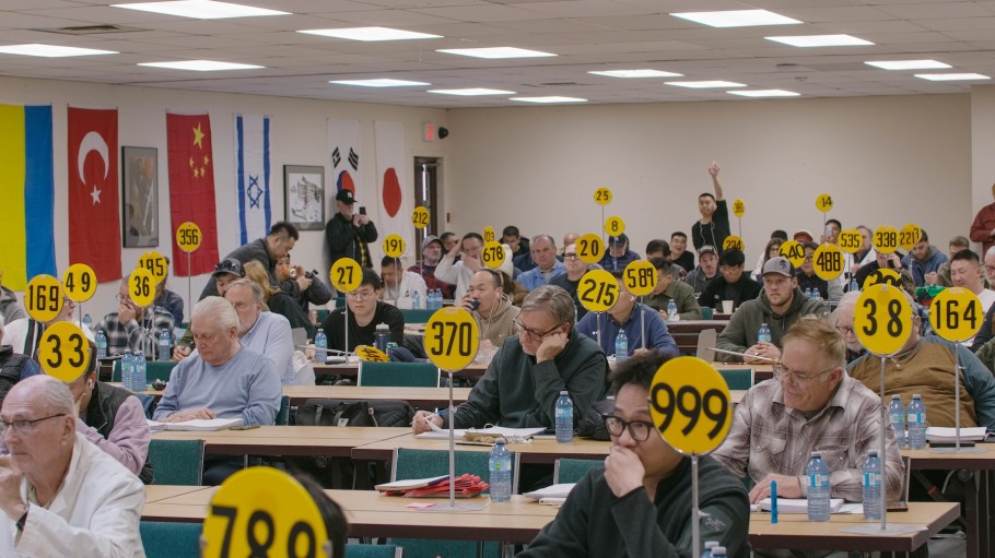 Buyers representing various countries bid on Canadian fur at the Fur Harvesters Auction (FHA), held March 19-21, 2026, in North Bay, Ontario.