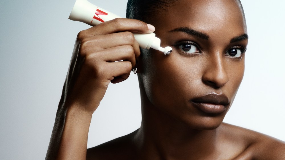Dr. Diamond's Metacine new eye serum with model.