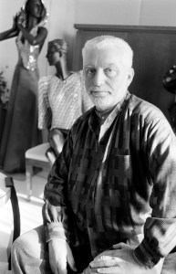 Fashion designer Paco Rabanne poses for portraits on October 12, 1995. (Photo by John Aquino/WWD/Penske Media via Getty Images)