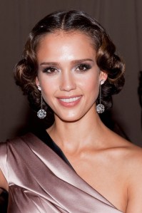 Jessica Alba attends "American Woman: Fashioning A National Identity" Costume Institute Gala at The Metropolitan Museum of Art in New York City. (Photo by Lars Niki/Corbis via Getty Images)