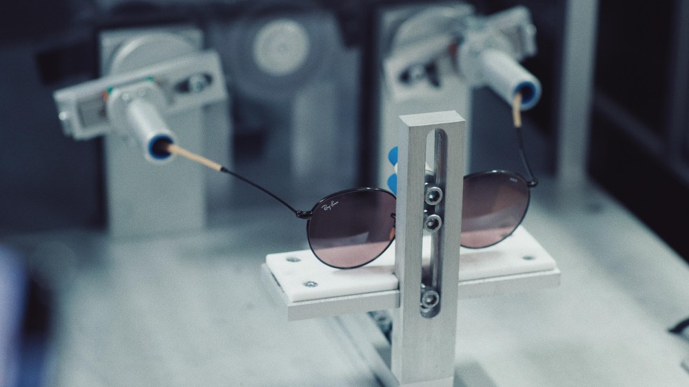 Inside frame manufacturing operations at EssilorLuxottica.