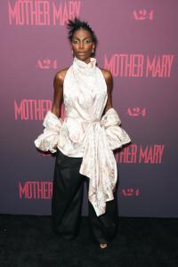 Michaela Coel at the "Mother Mary" New York Special Screening held at the Metrograph on April 13, 2026 in New York, New York.