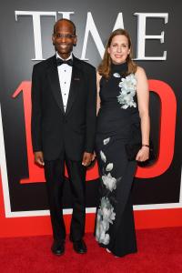 Kiran Musunuru and Rebecca Ahrens-Nicklas at The 2026 TIME100 Gala held at Jazz at Lincoln Center on April 23, 2026 in New York, New York.