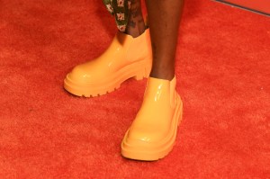 Erica Wheeler shoe detail at the 2026 WNBA Draft held at The Shed at Hudson Yards on April 13, 2026 in New York, New York.
