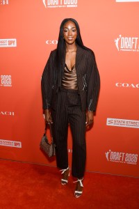 Serah Williams at the 2026 WNBA Draft held at The Shed at Hudson Yards on April 13, 2026 in New York, New York.