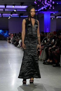 A model walks the runway wearing a look by Nicole Miller during LIM College's 81st Annual Fashion Show "Global Fashion Fusion" at The Glasshouse on April 10, 2026 in New York City.