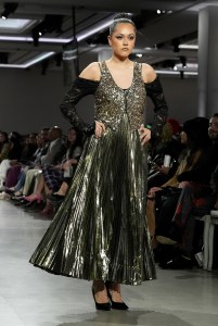 A model walks the runway for the LIM Styling Club Ballroom Division featuring items available in Amazon Fashion stores during LIM College's 81st Annual Fashion Show "Global Fashion Fusion" at The Glasshouse on April 10, 2026 in New York City.