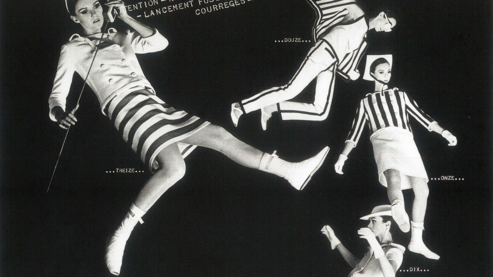 Peter Knapp, Collection Courrèges haute couture printemps-été 1965. Elle n°1002, mars 1965