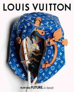 Inside Future's Louis Vuitton Speedy P9 bag.