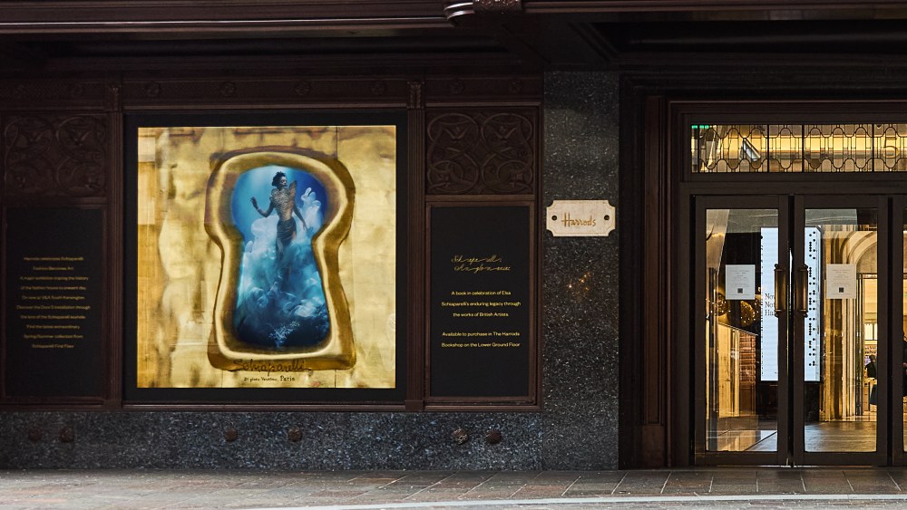 One of the new Schiaparelli themed windows at Harrods.