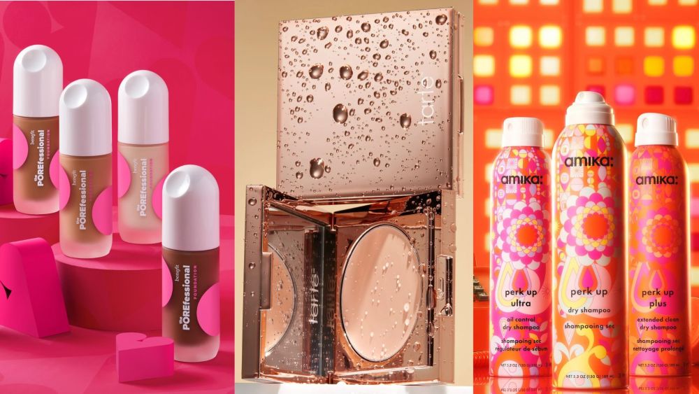 Benefit Cosmetics, Tarte Cosmetics and Amika.