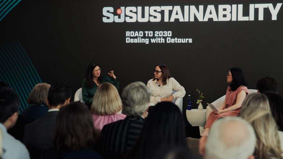 From left: Sarah Dadush, professor of law and founding director of the Responsible Contracting Project (RCP) at Rutgers Law School; Karen Stauss, chief program officer of Transparentem; and Jasmin Malik Chua, climate and labor editor at Sourcing Journal.