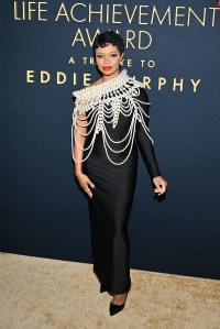 Sarina Renee at the 2026 AFI Life Achievement Award: A Tribute to Eddie Murphy held at The Dolby Theatre on April 18, 2026 in Los Angeles, California.