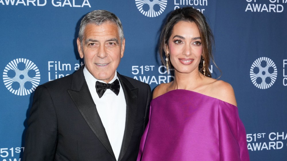 Amal Clooney wears Balenciaga at the 51st Chaplin Award Gala on April 27 in New York City.