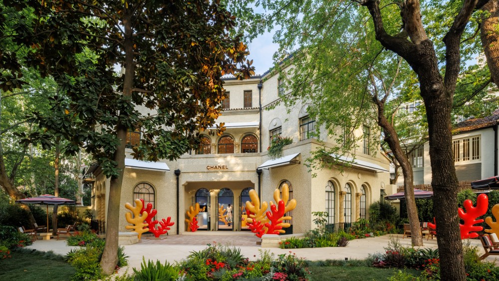 Chanel's Coco Beach pop-up in Shanghai.