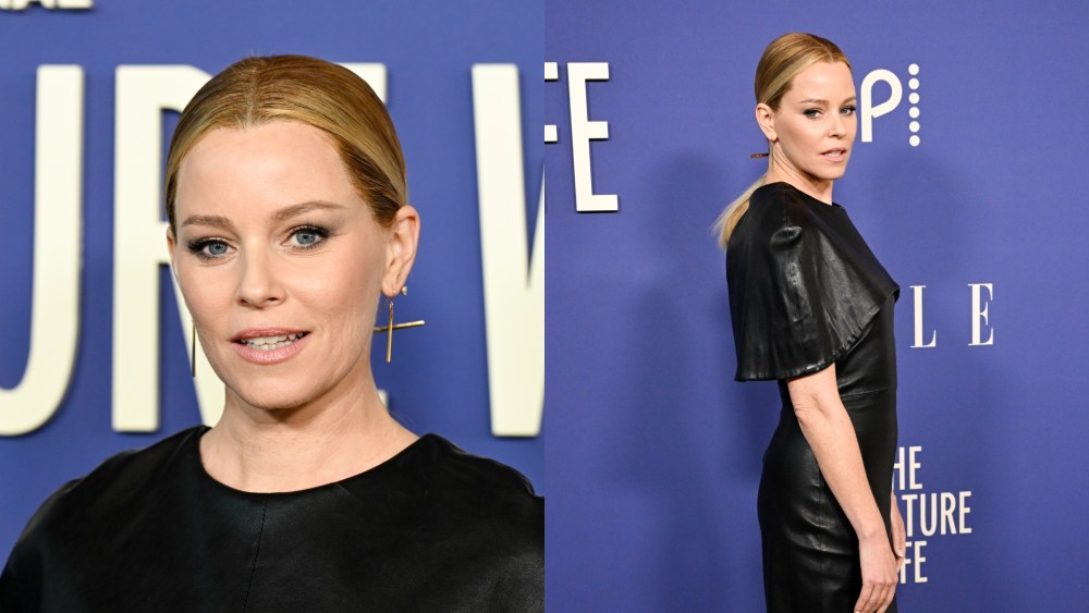 Elizabeth Banks wears Simkhai at Peacock's "The Miniature Wife"premiere on April 6 in Los Angeles.