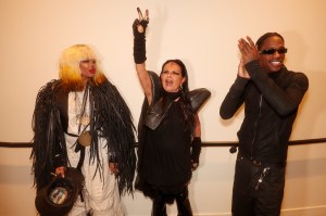 Erykah Badu, Michèle Lamy and Travis Scott at Fashion Trust U.S. Awards 2026 held at Nya Studios West on April 07, 2026 in Los Angeles, California.