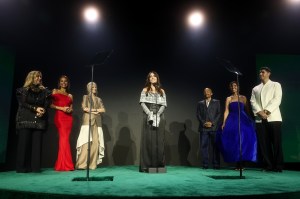 Anastasia Soare, Emma Thynn, Marchioness of Bath, Laura Brown, Tania Fares, Carlos Nazario, Maha Dakhil and Dan Constable at Fashion Trust U.S. Awards 2026 held at Nya Studios West on April 07, 2026 in Los Angeles, California.