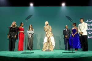 Anastasia Soare, Emma Thynn, Marchioness of Bath, Tania Fares, Laura Brown, Carlos Nazario, Maha Dakhil and Dan Constable at Fashion Trust U.S. Awards 2026 held at Nya Studios West on April 07, 2026 in Los Angeles, California.