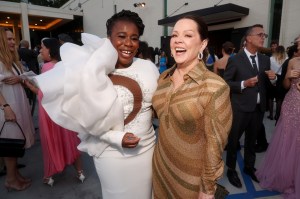 Uzo Aduba, Melissa McCarthy and Steven Kolb at Fashion Trust U.S. Awards 2026 held at Nya Studios West on April 07, 2026 in Los Angeles, California.