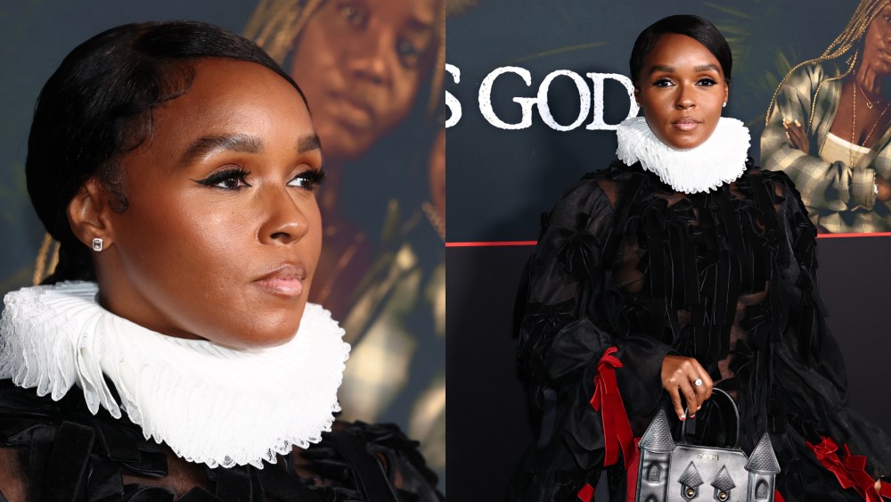 Janelle Monáe wears Abodi at the "Is God Is" premiere on April 27 in New York City.