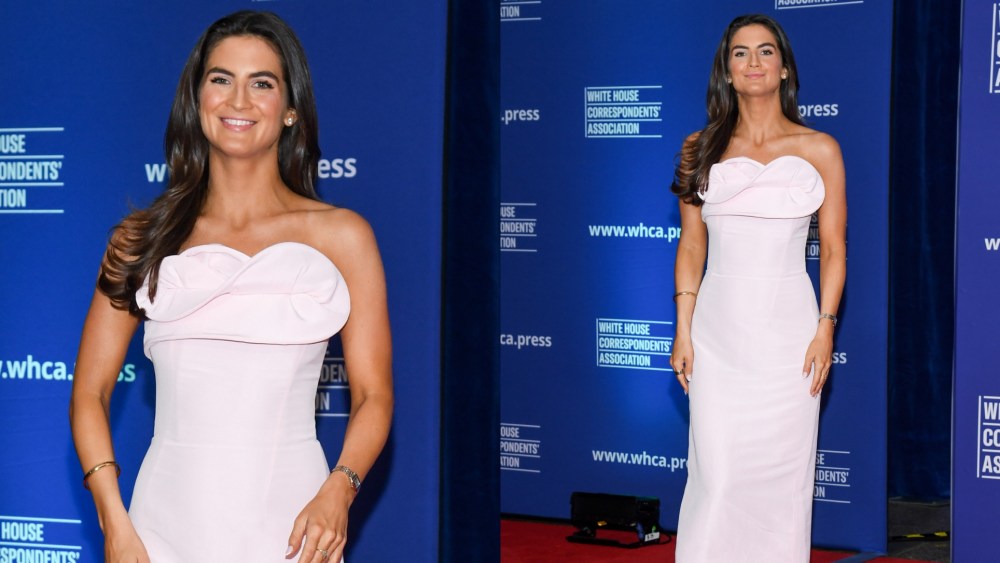 Kaitlan Collins wears Magda Butrym at the 2026 White House Correspondents' Association Dinner on April 25 in Washington, D.C.