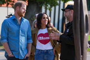 MELBOURNE, AUSTRALIA - APRIL 16: Prince Harry, Duke of Sussex and Meghan, Duchess of Sussex on April 16, 2026 listen to a guide during a Scar Tree Walk in Melbourne, Australia. The Duke and Duchess of Sussex are on a four-day visit to Australia, with engagements across Melbourne, Canberra and Sydney. (Photo by Asanka Ratnayake/Getty Images)