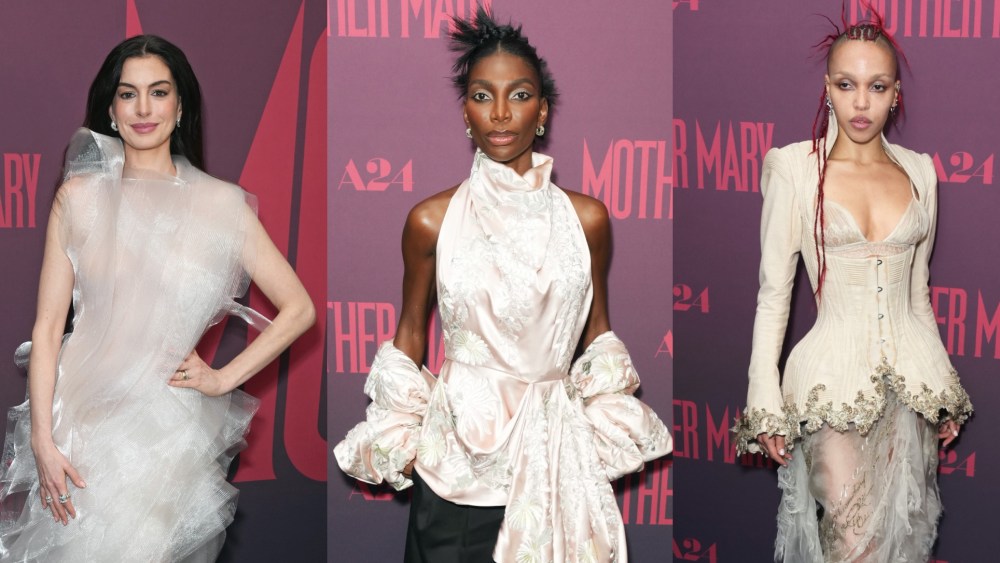 Celebrity style at the 'Mother Mary' premiere.
