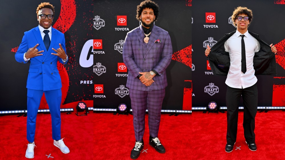 See the sneakers at the 2026 NFL Draft on Thursday in Pittsburgh, Pennsylvania.