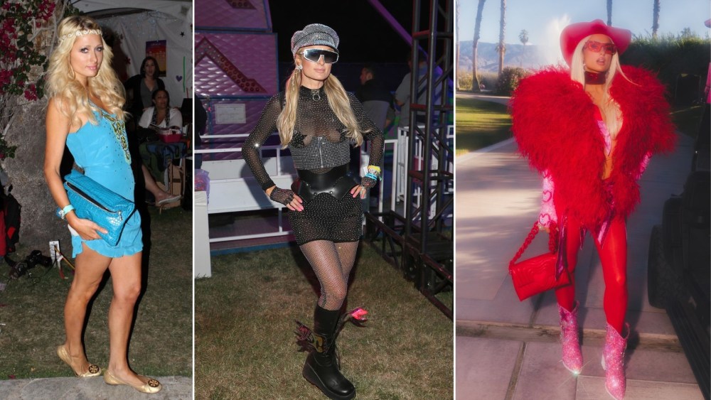 Paris Hilton's Coachella Shoe Style Over the Years