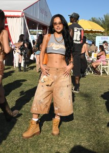 Becky G at the 9th Annual REVOLVE Festival on April 11, 2026 in Indio, California.