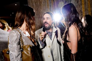 Devon Lee Carlson, Alessandro Michele and Charlotte Lawrence