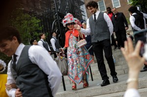 The scene at Central Park Hat Luncheon.