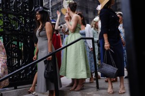 The scene at Central Park Hat Luncheon.