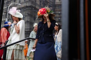 The scene at Central Park Hat Luncheon.