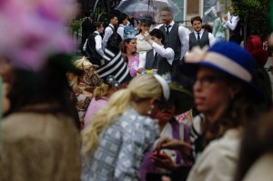 The scene at Central Park Hat Luncheon.
