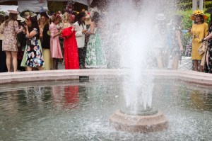 The scene at Central Park Hat Luncheon.