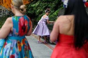 The scene at Central Park Hat Luncheon.