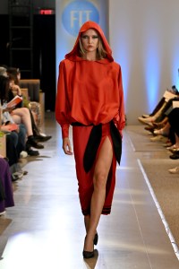 A model walks the runway during the FIT's 2026 Future of Fashion runway show on May 07, 2026 in New York City.