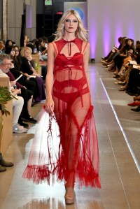A model walks the runway during the FIT's 2026 Future of Fashion runway show on May 07, 2026 in New York City.