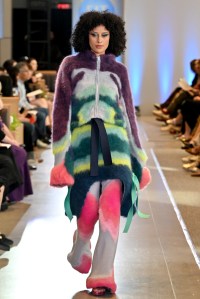 A model walks the runway during the FIT's 2026 Future of Fashion runway show on May 07, 2026 in New York City.