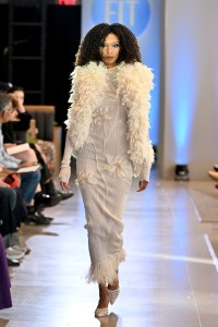A model walks the runway during the FIT's 2026 Future of Fashion runway show on May 07, 2026 in New York City.