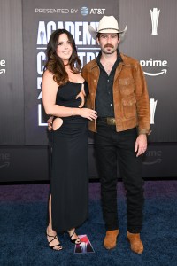Madeleine Haney and Dustin Haney at The 61st Academy of Country Music Awards held at MGM Grand Garden Arena on May 17, 2026 in Las Vegas, Nevada.