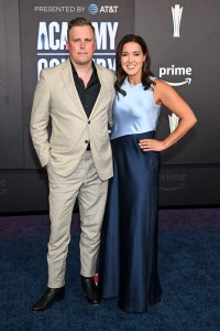 Andy Albert and Emily Albert at The 61st Academy of Country Music Awards held at MGM Grand Garden Arena on May 17, 2026 in Las Vegas, Nevada.