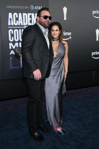Lee Brice and Sara Brice at The 61st Academy of Country Music Awards held at MGM Grand Garden Arena on May 17, 2026 in Las Vegas, Nevada.