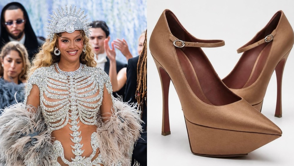 Beyoncé Knowles-Carter and her custom Amina Muaddi shoes worn to the 2026 Met Gala.